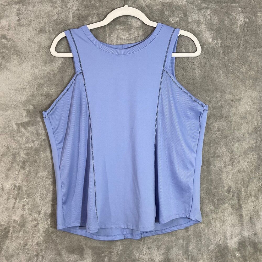 Lucky In Love Tank Top women’s size XL solid Tennis, pickle ball activewear